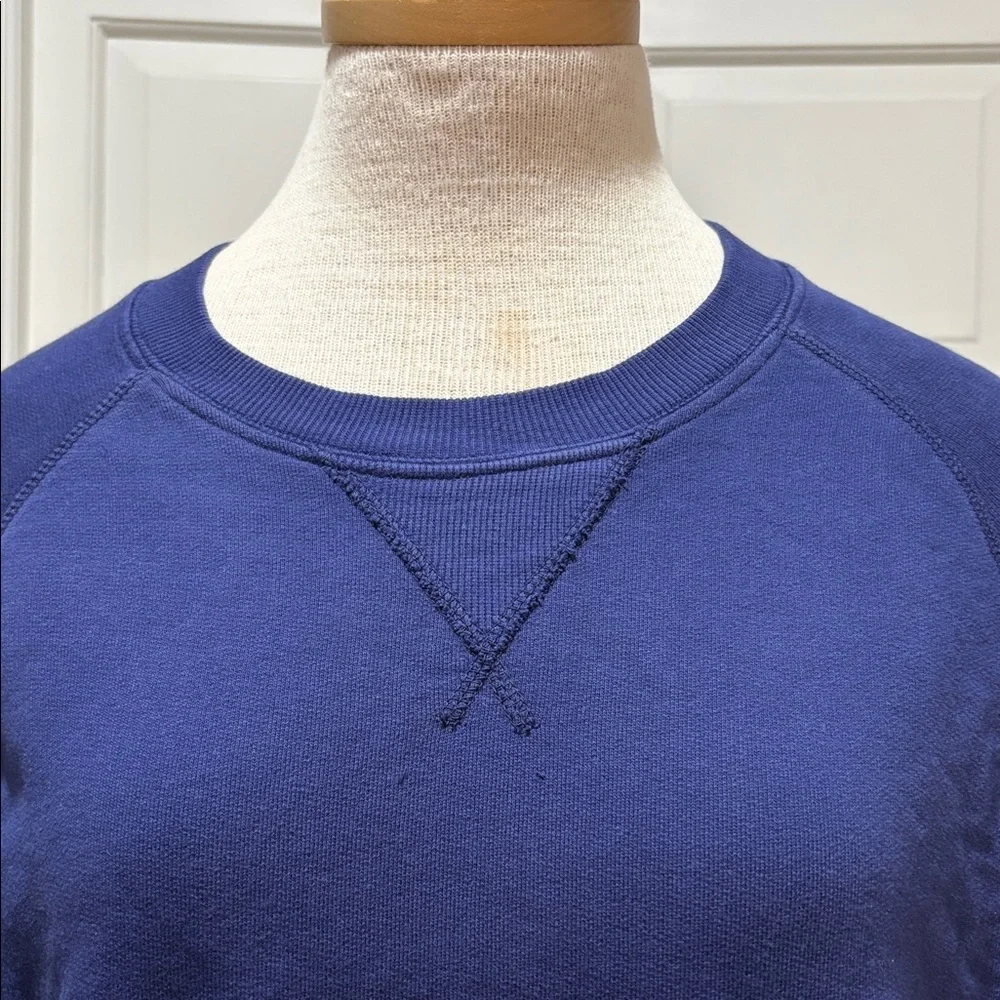 Pact size large navy blue organic crewneck sweatshirt